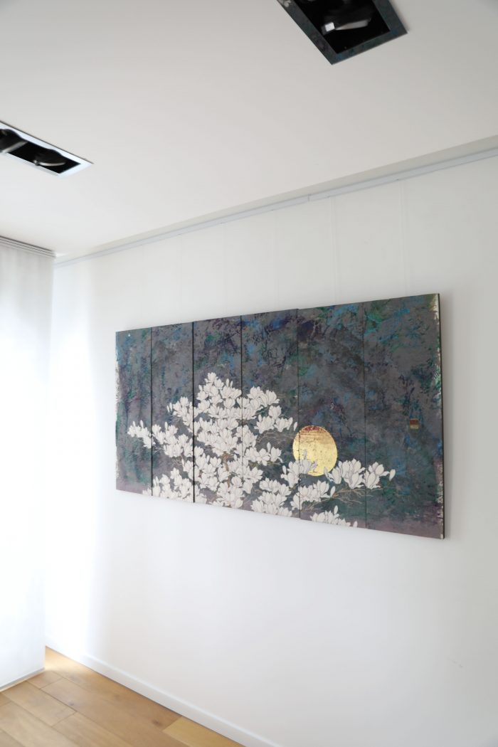 Ciel au printemps <br><b> Kazuko Shiihashi </b><br> 90x180cm