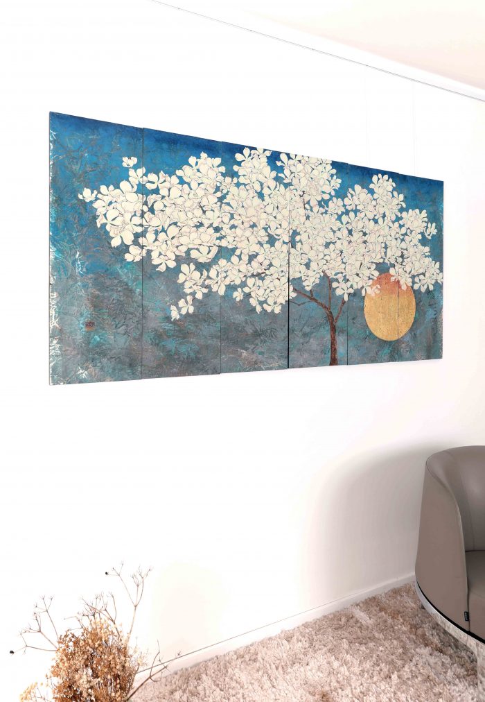 Sous le ciel bleu <br><b> Kazuko Shiihashi </b><br> 90x180cm