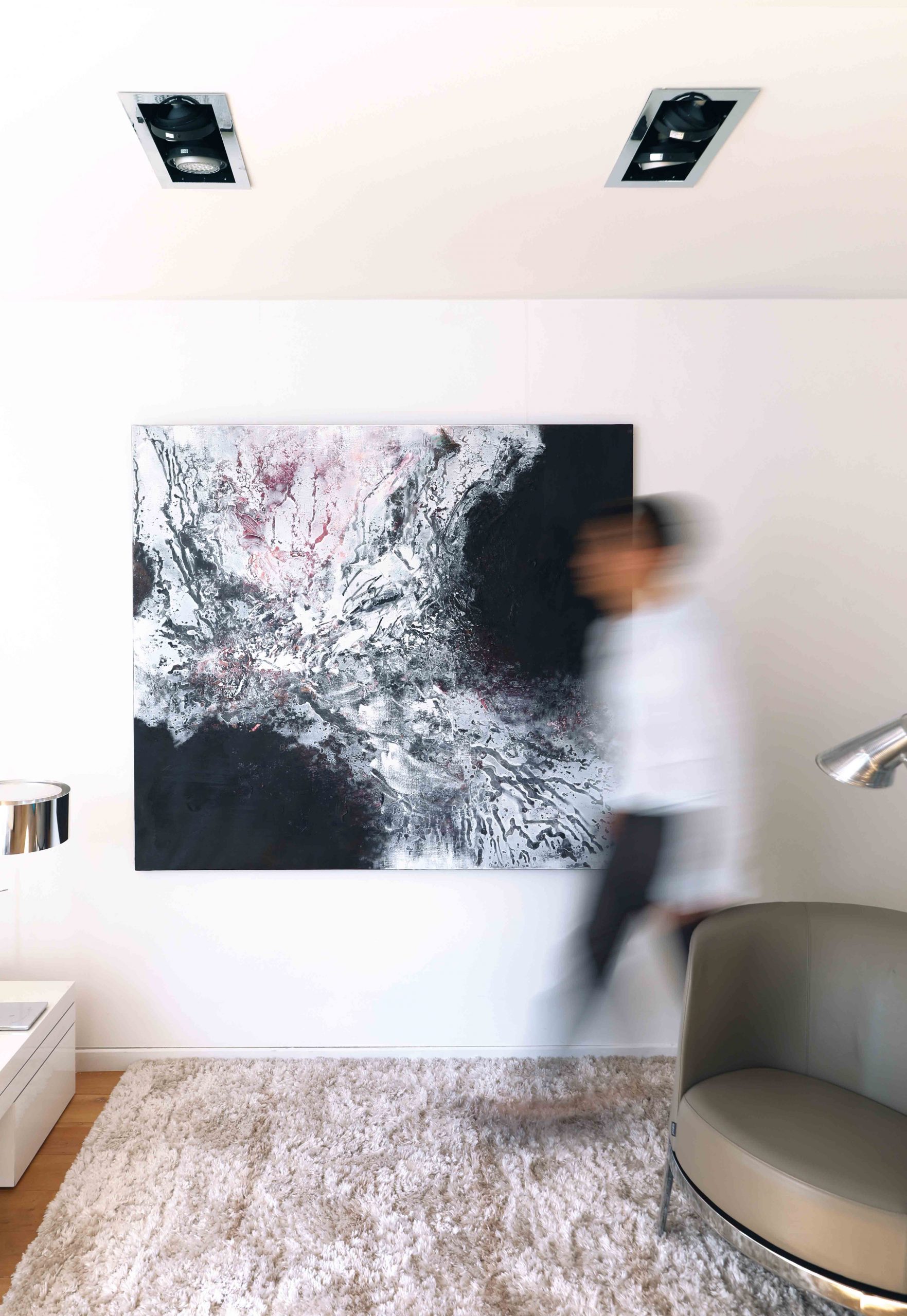 Synthèse hivernale VI <br><b> Hugo Terracol </b><br> 140x160cm