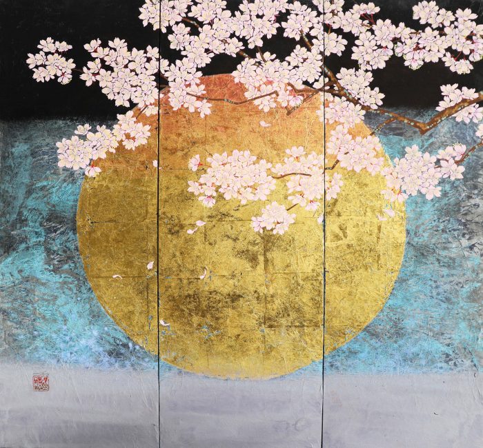 Lueurs de l'aube<br><b> Kazuko Shiihashi </b><br> 90x90cm