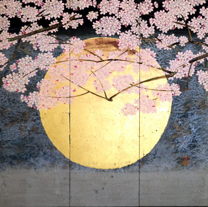 Lueurs de l'aube (variation) <br><b> Kazuko Shiihashi </b><br> 90x90cm
