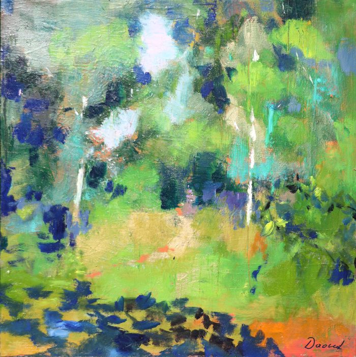 Sensation de paix n°2- Série Hors du monde<br><b> David DAOUD </b><br> 80x80cm