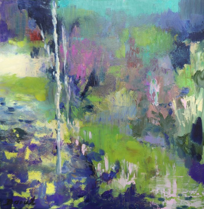 Sensation de paix n°1 - Série Hors du monde<br><b> David DAOUD </b><br> 80x80cm